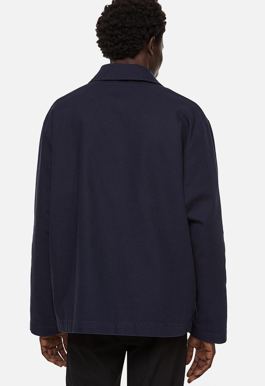 H&M - Regular fit twill shacket - navy blue