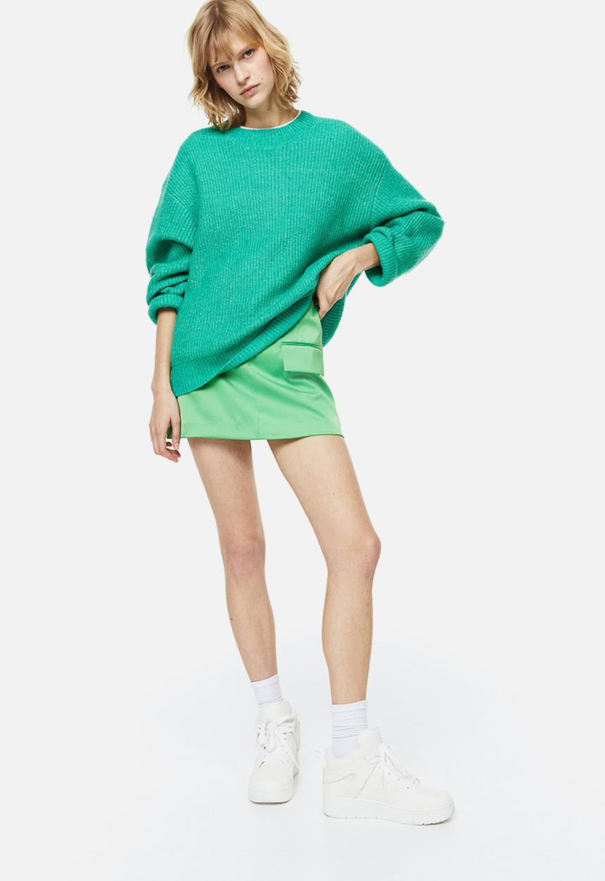 H&M - Rib-knit jumper - green