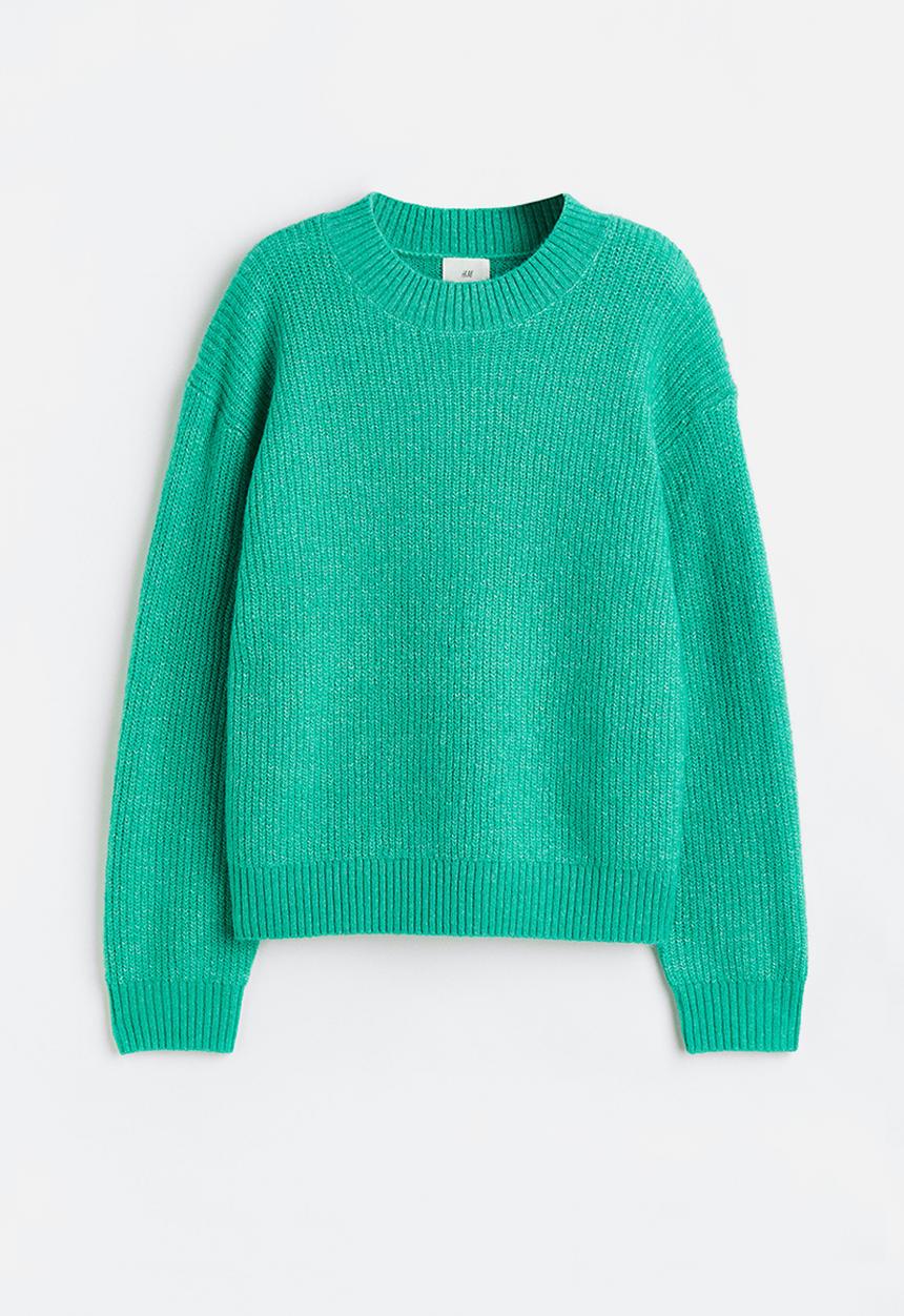 H&M - Rib-knit jumper - green