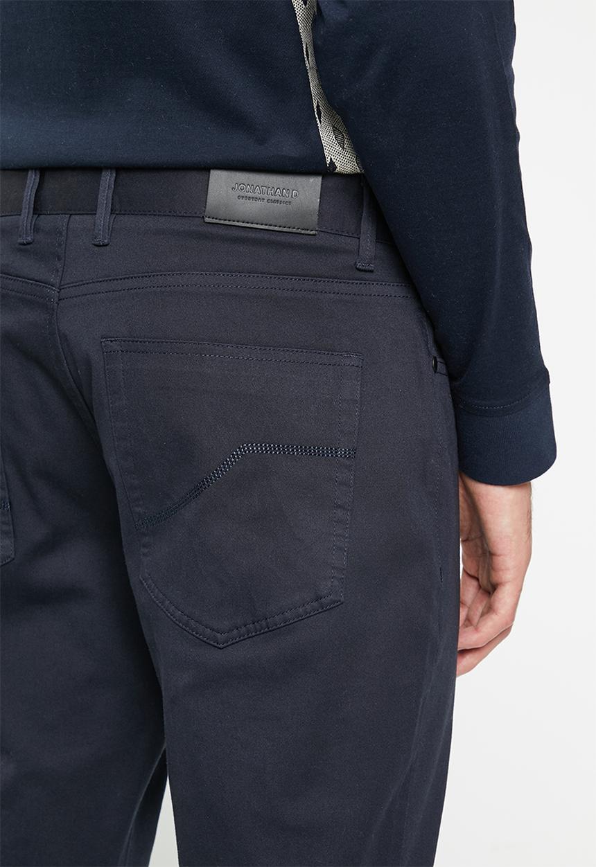 Jonathan D - Victor cotton trousers - navy 