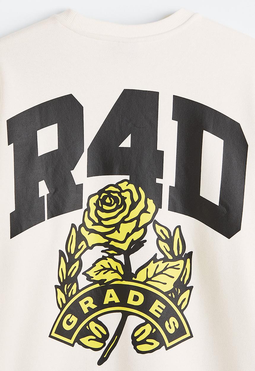 H&M - Relaxed fit sweatshirt - cream/r4d