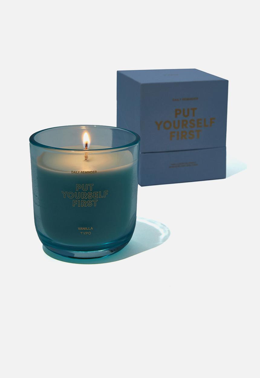 Typo - Daily Reminder Candle - Arctic Blue Put Yourself First