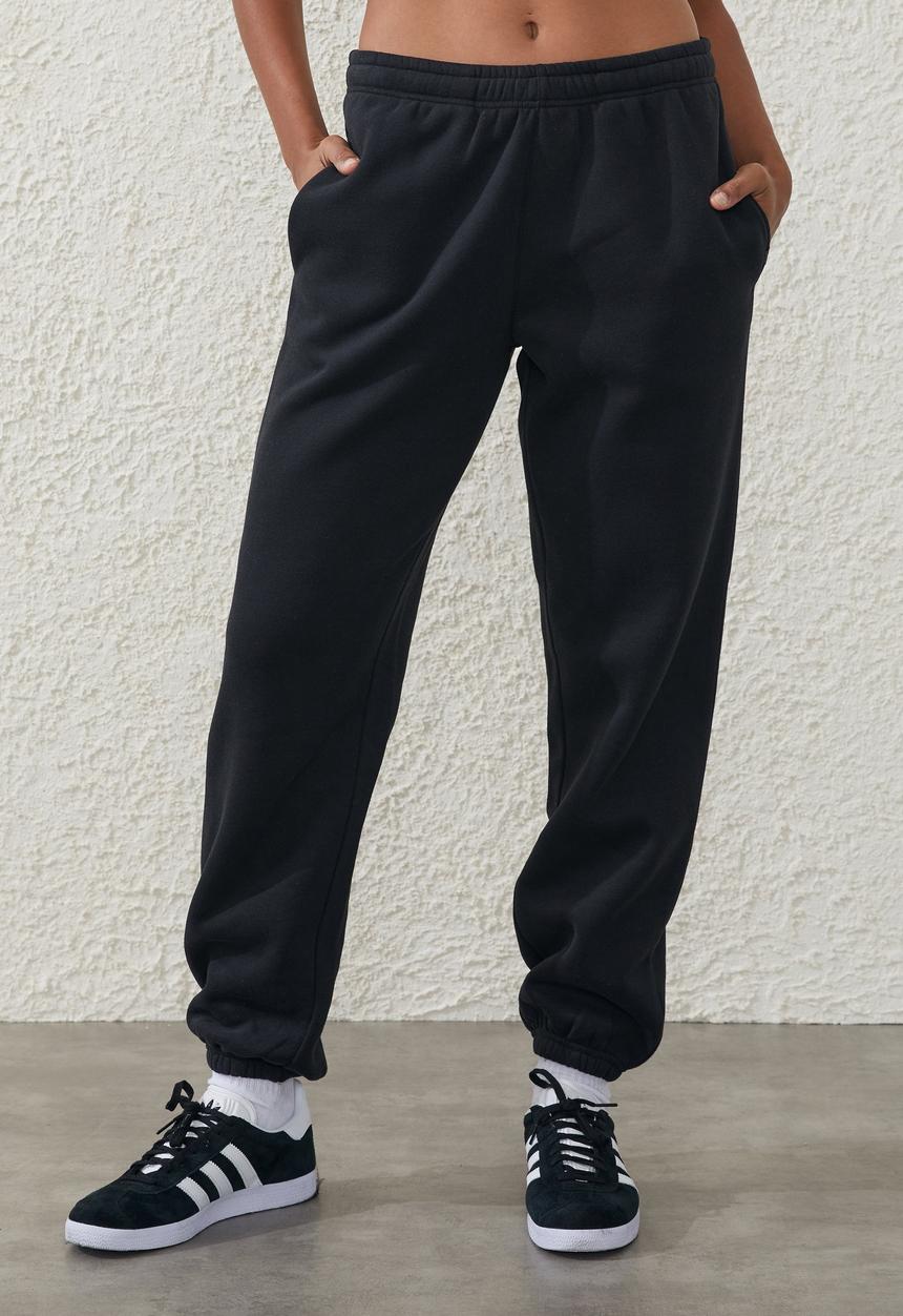 Cotton On - Plush Essential Gym Sweatpant - Black