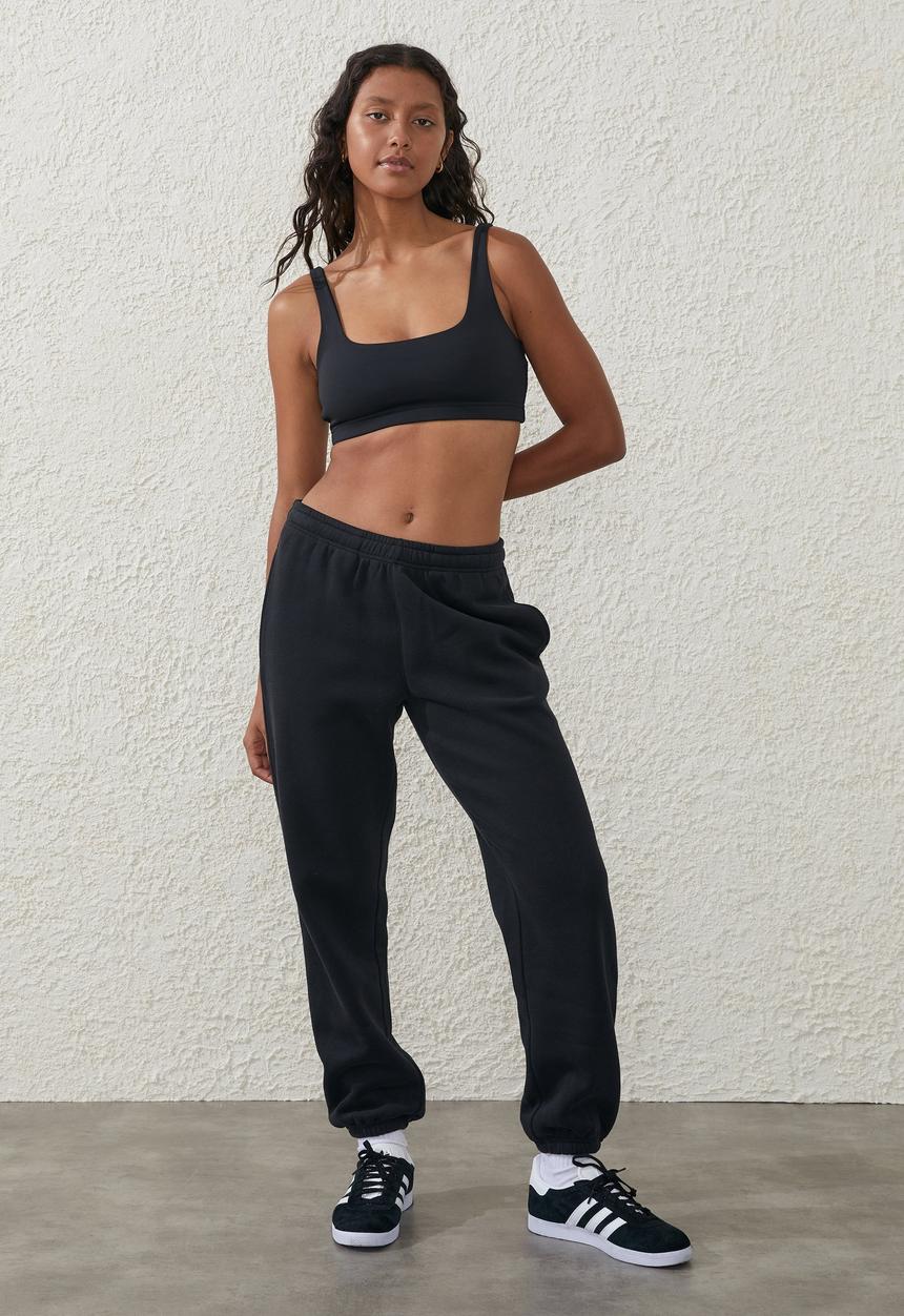 Cotton On - Plush Essential Gym Sweatpant - Black