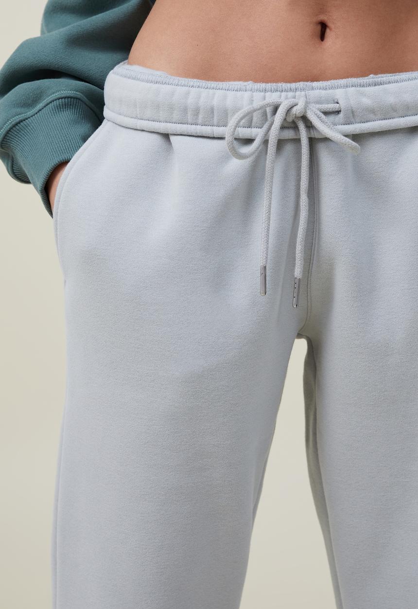 Cotton On - Plush gym track pant - aqua mist 