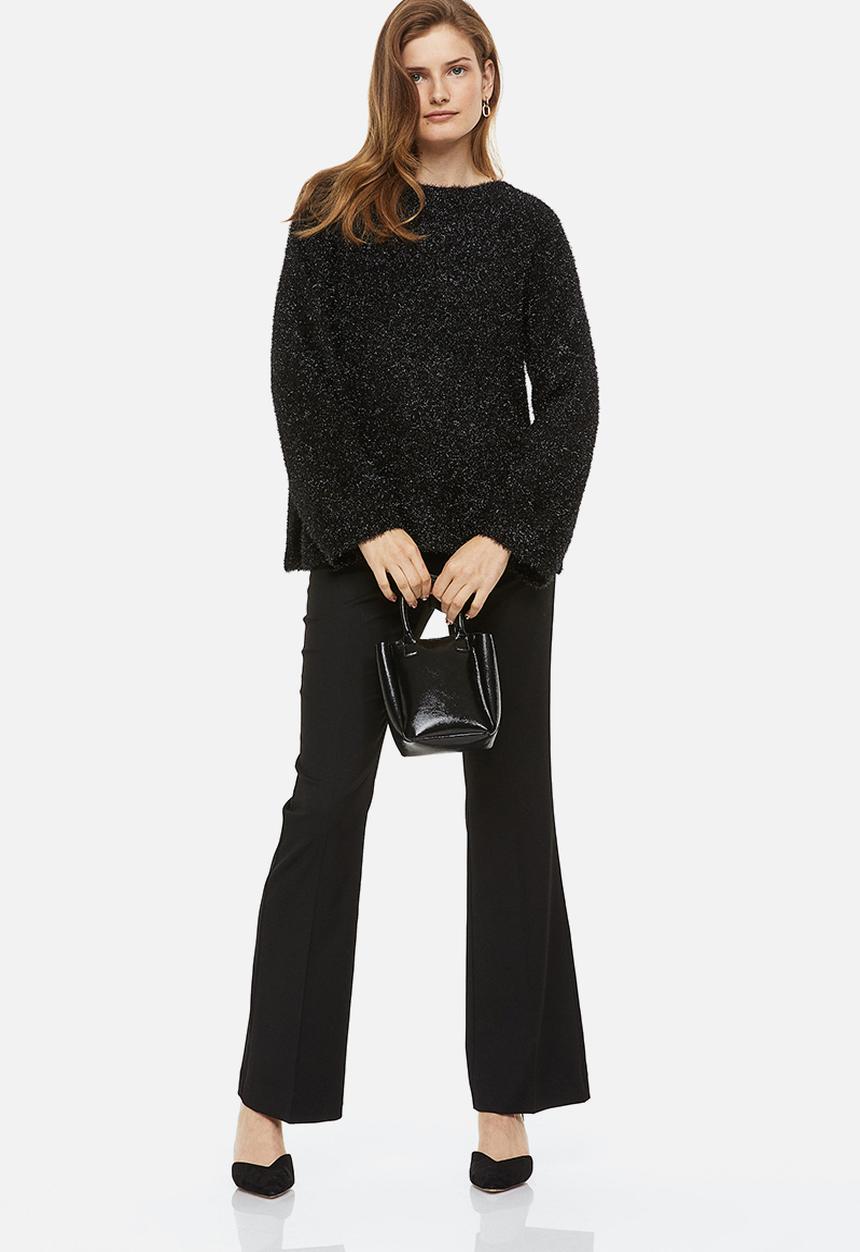 H&M - Oversized fluffy jumper - black