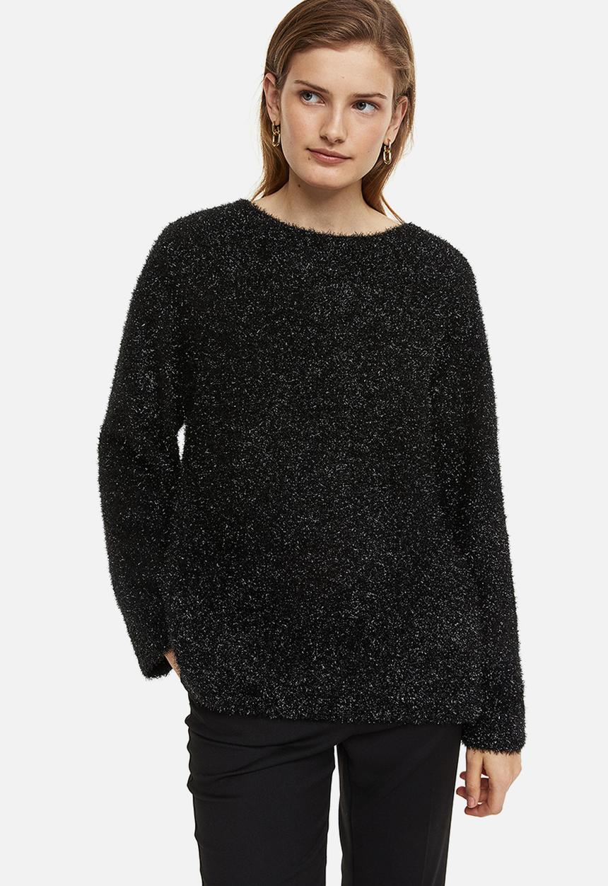 H&M - Oversized fluffy jumper - black