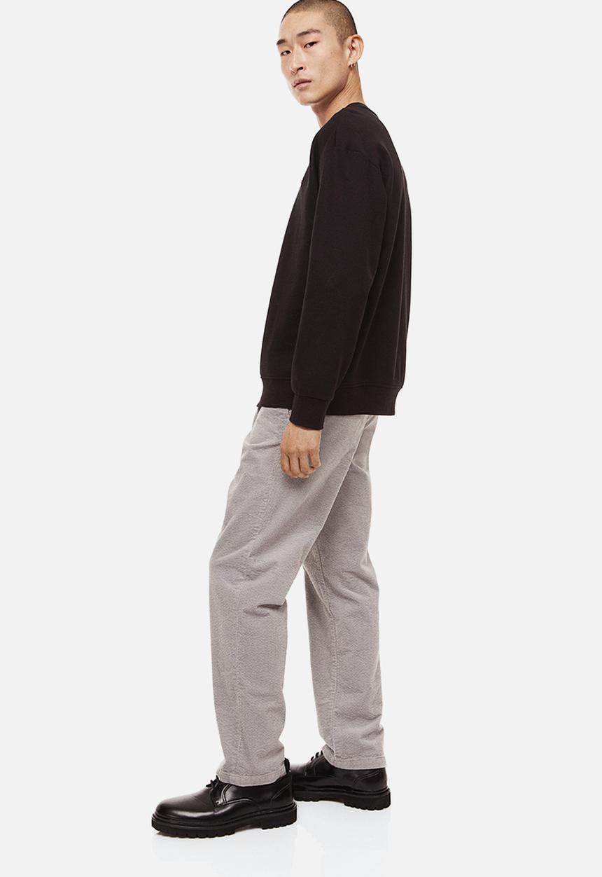 H&M - Relaxed fit appliquéd sweatshirt - black
