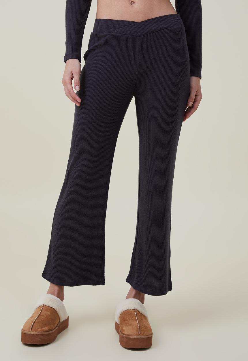 Cotton On - V front sleep pant - washed ebony 