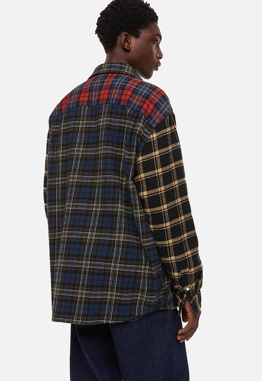 H&M - Cotton twill shirt - red/checked