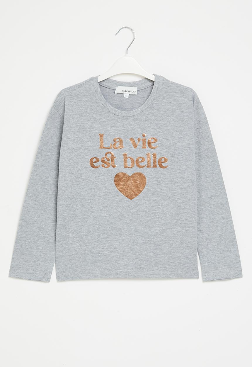 Superbalist - Girls graphic tee - grey