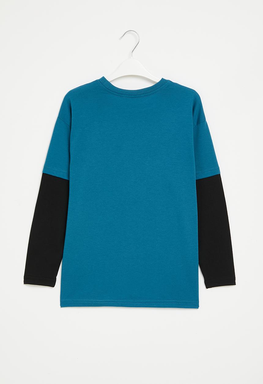 Superbalist - Boys graphic twofer - teal/navy