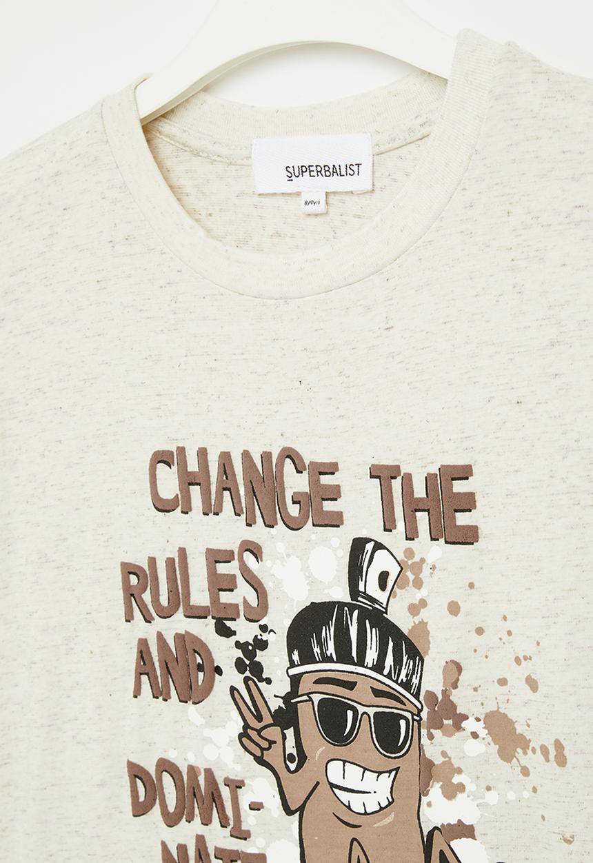Superbalist - Boys graphic twofer - oatmeal