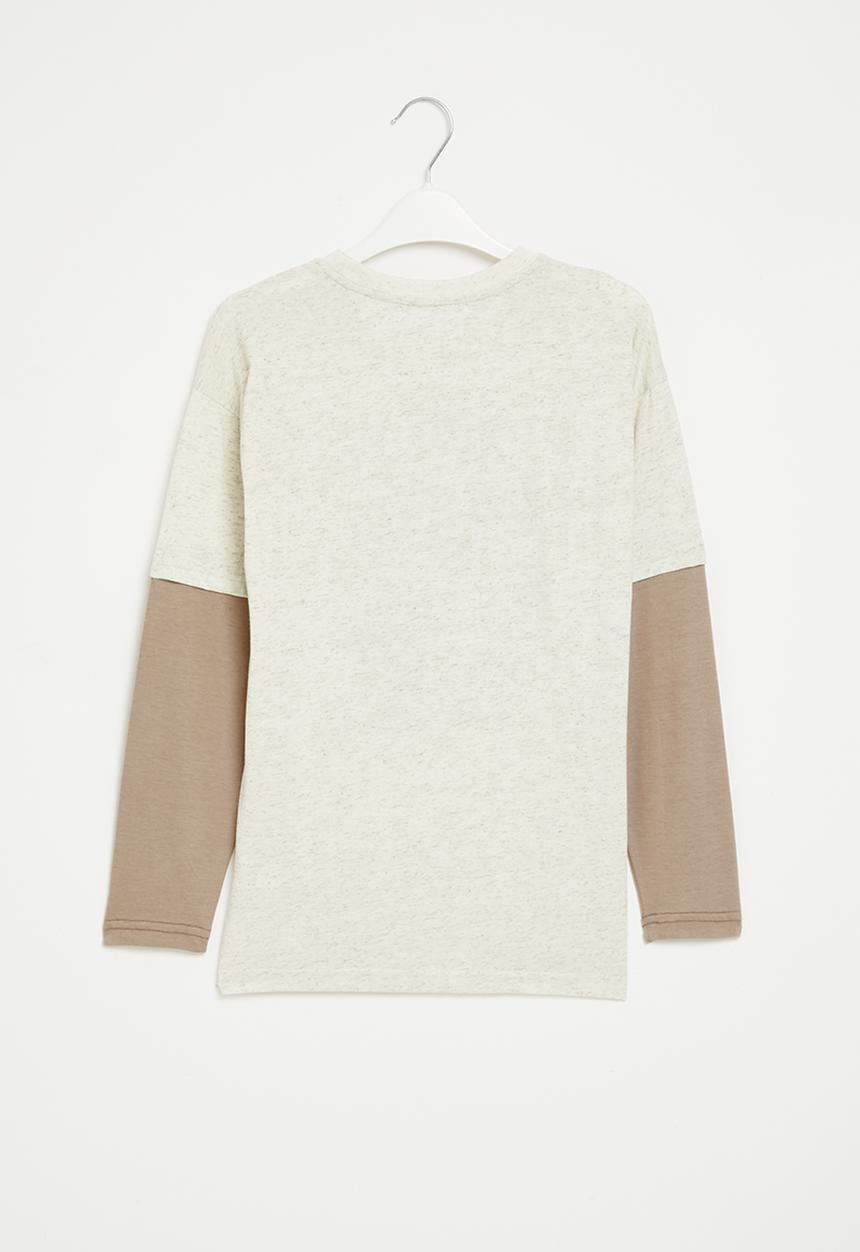 Superbalist - Boys graphic twofer - oatmeal