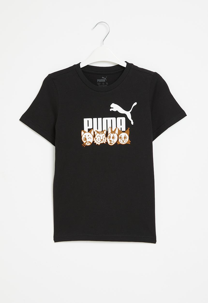 PUMA - Ess+puma mates tee - puma black