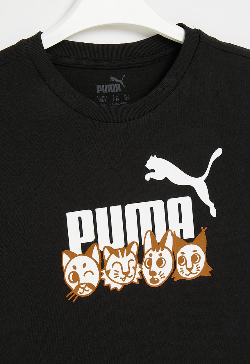 PUMA - Ess+puma mates tee - puma black