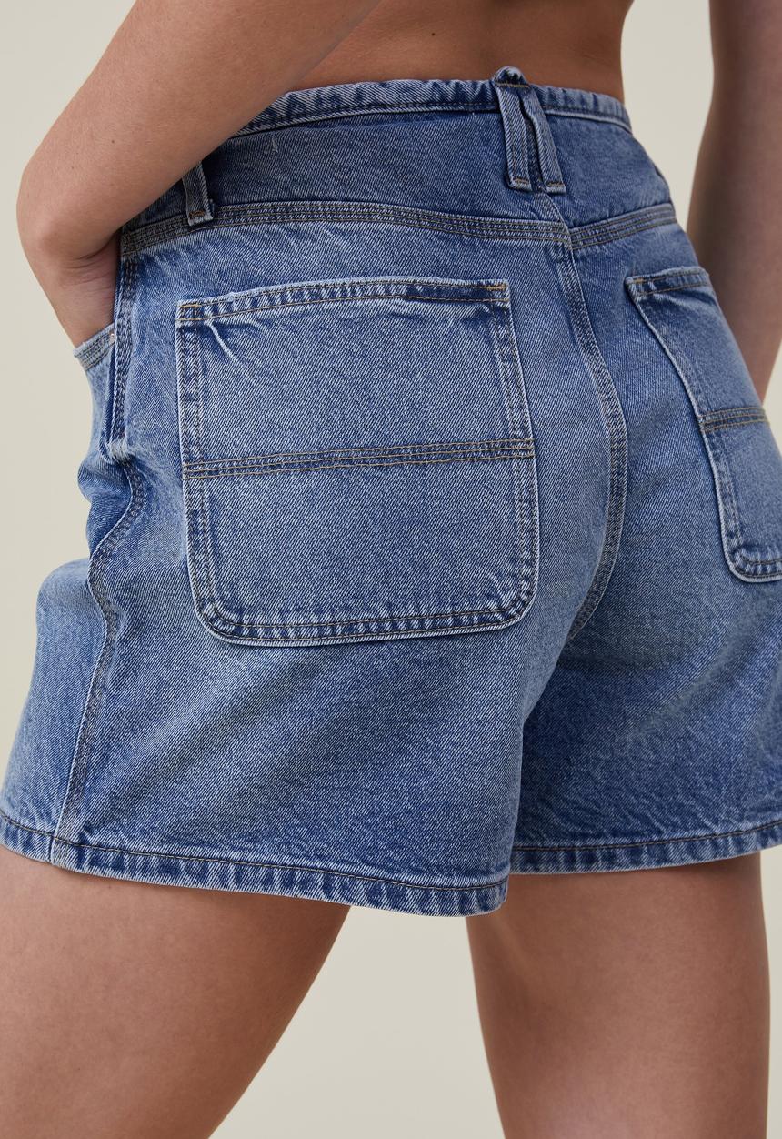 Cotton On - Harley Denim Short - Surfers Blue