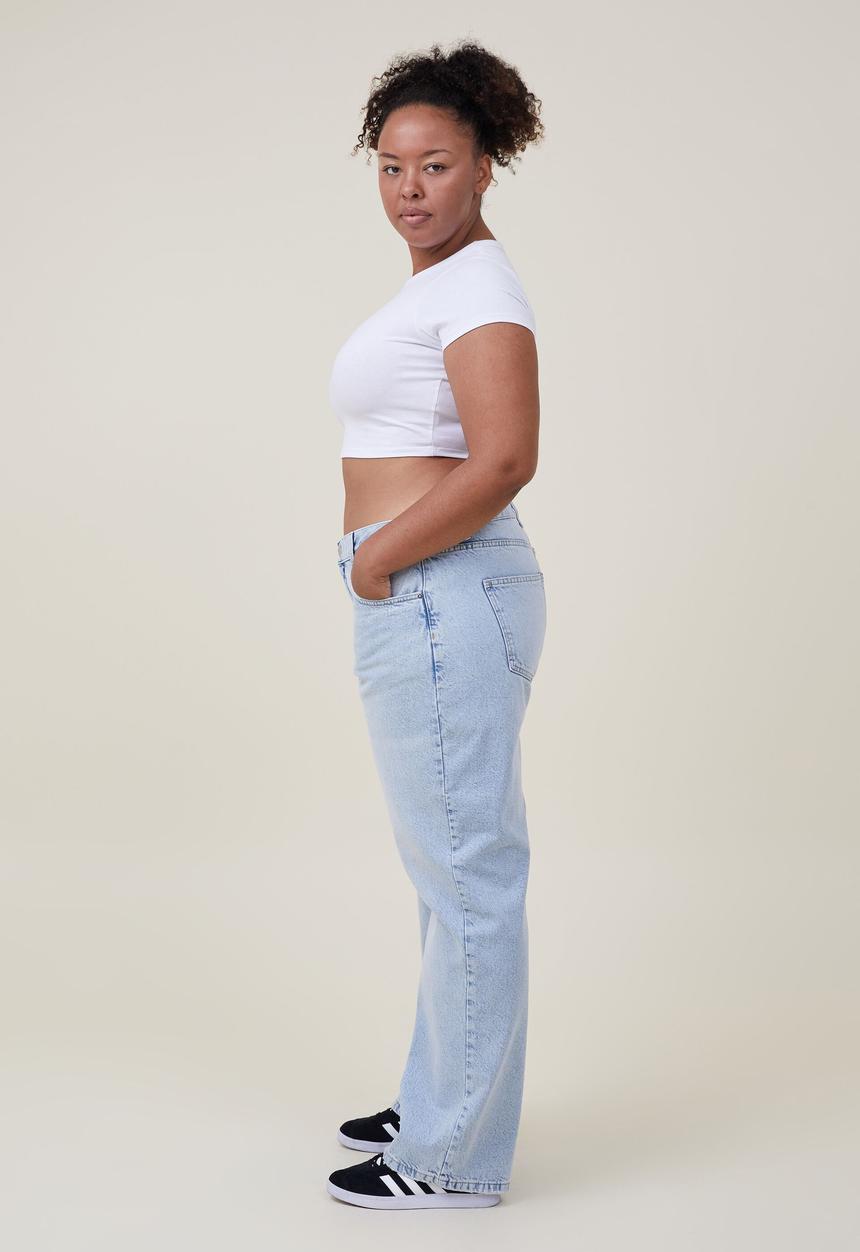 Cotton On - Loose Straight Jean - Palm Blue
