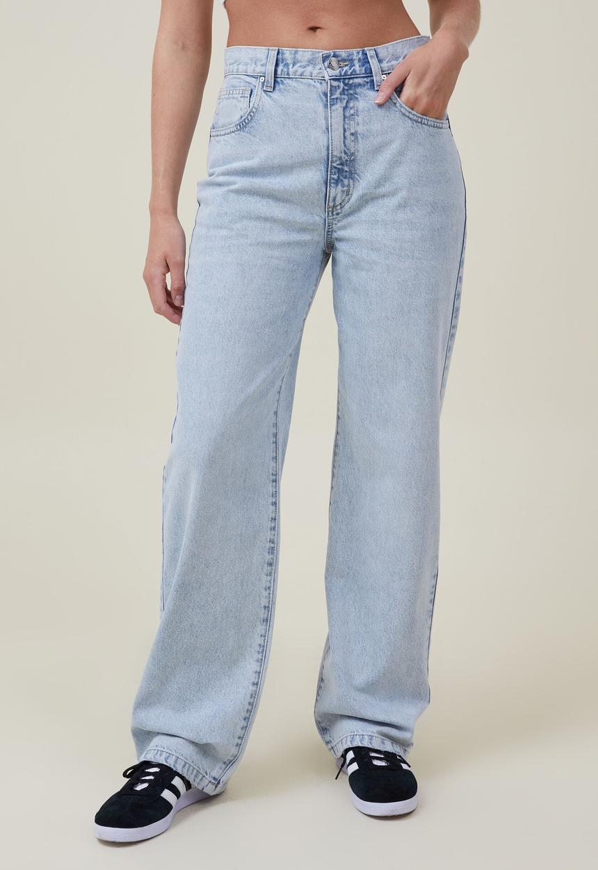 Cotton On - Loose Straight Jean - Palm Blue