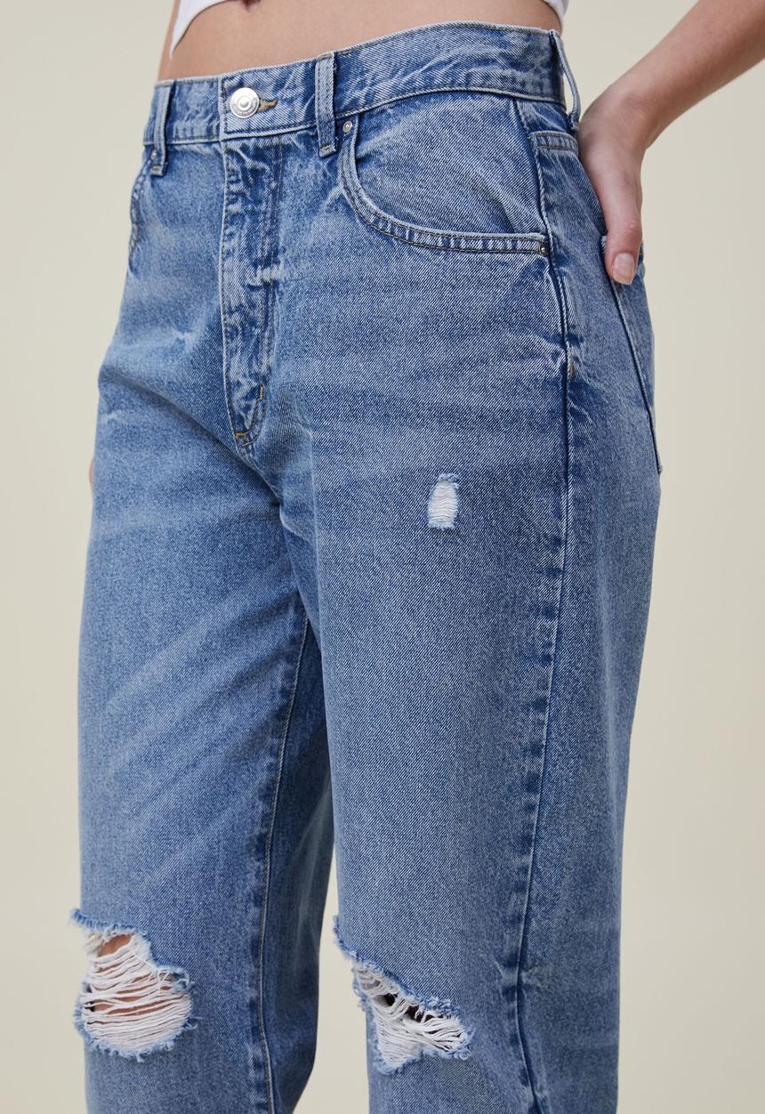 Cotton On - Loose Straight Jean - Surfers Blue Rip