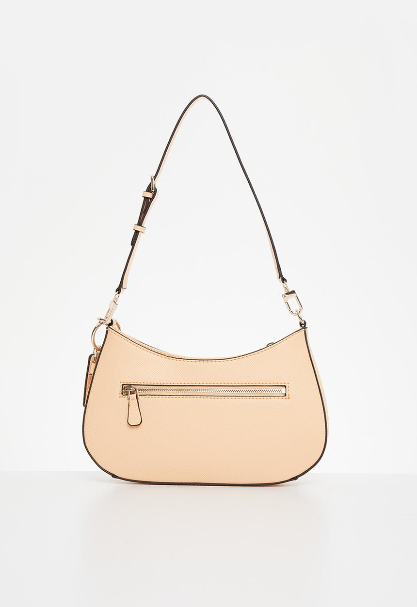 GUESS - Noelle top zip shoulder bag - apricot cream