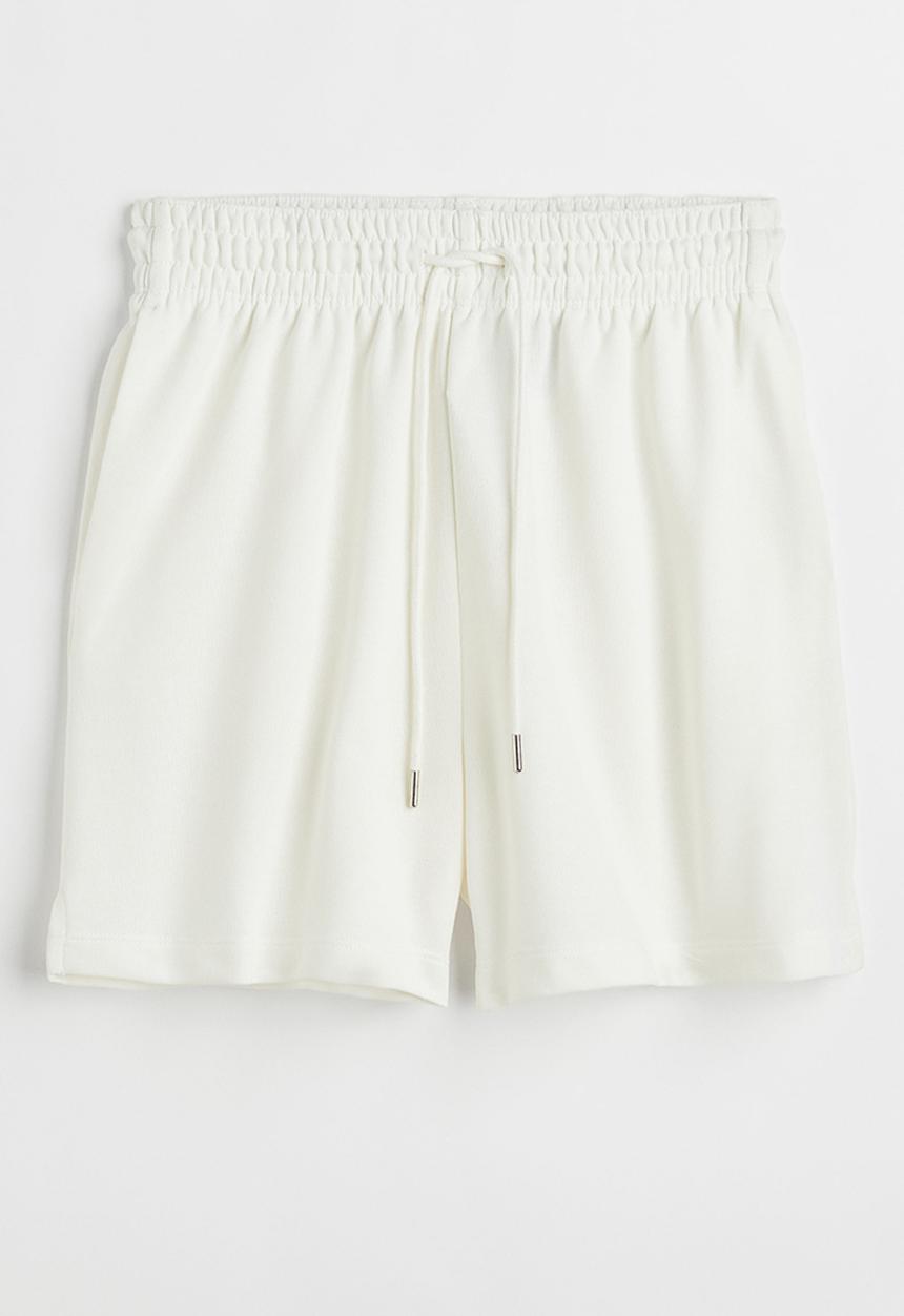 H&M - Sweatshirt shorts - white