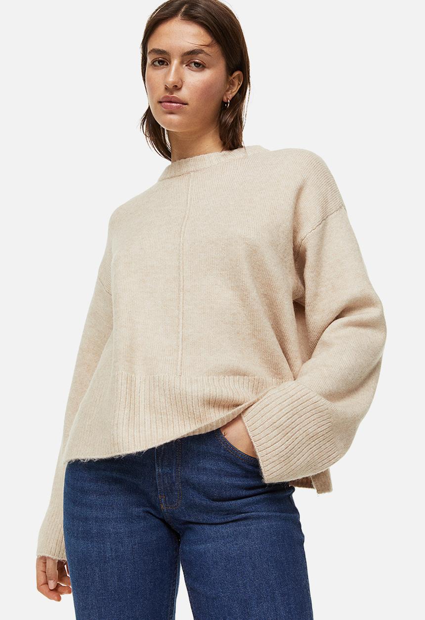 H&M - Fine-knit jumper - light beige