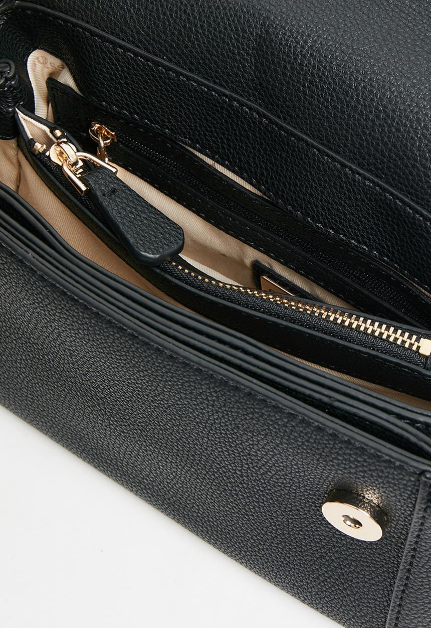 GUESS - Angy top handle flap - black