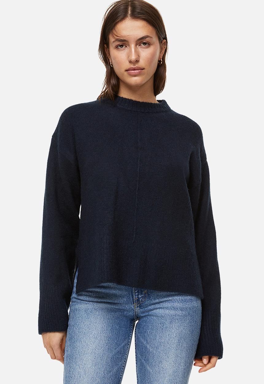 H&M - Fine-knit jumper - navy blue