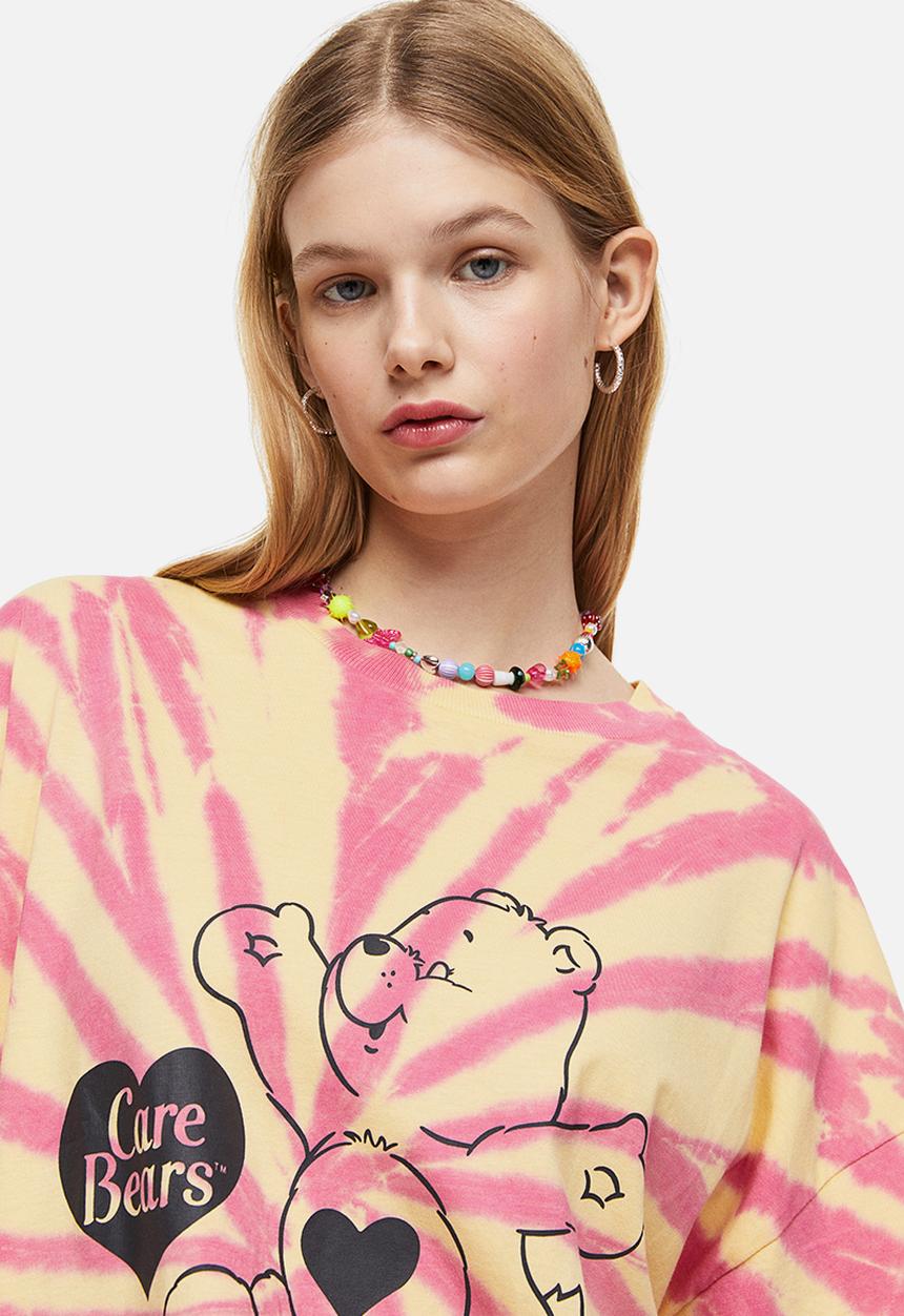 H&M - Oversized printed t-shirt - light yellow/care bears