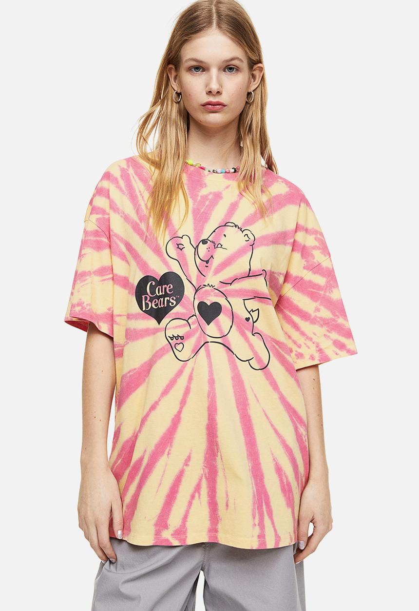 H&M - Oversized printed t-shirt - light yellow/care bears