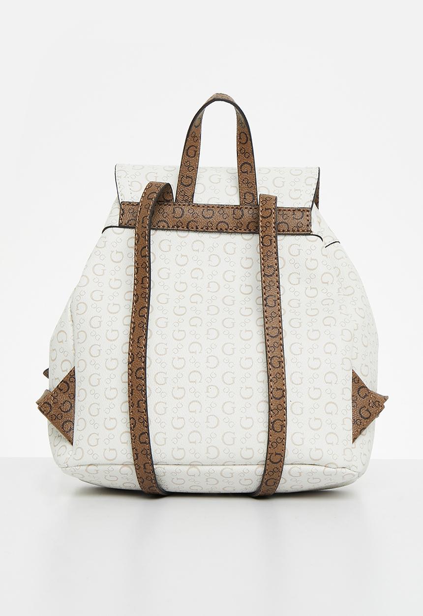 GUESS - Berritt backpack - white & neutral
