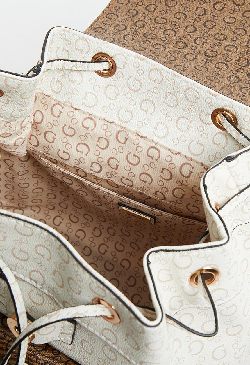 GUESS - Berritt backpack - white & neutral