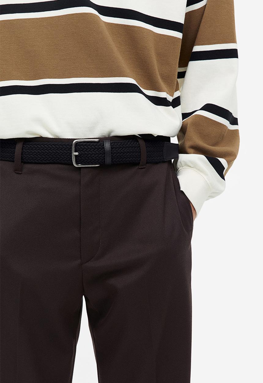 H&M - Braided belt - black