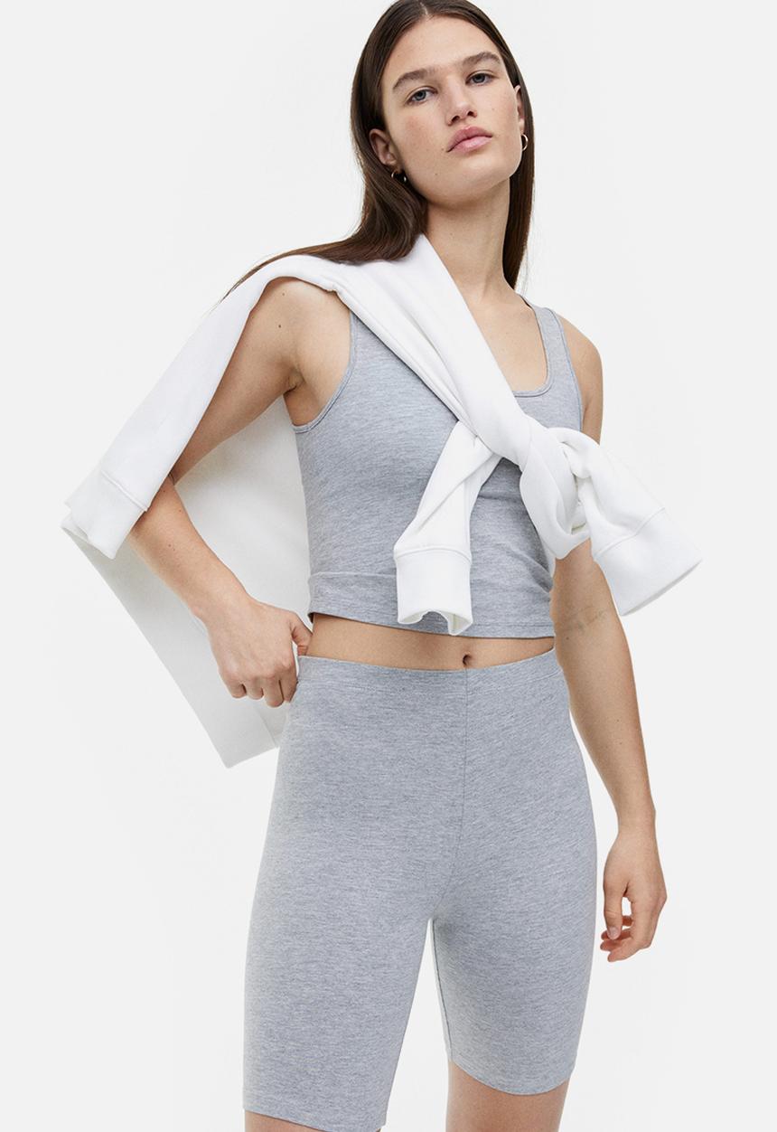 H&M - Cycling shorts - light grey marl