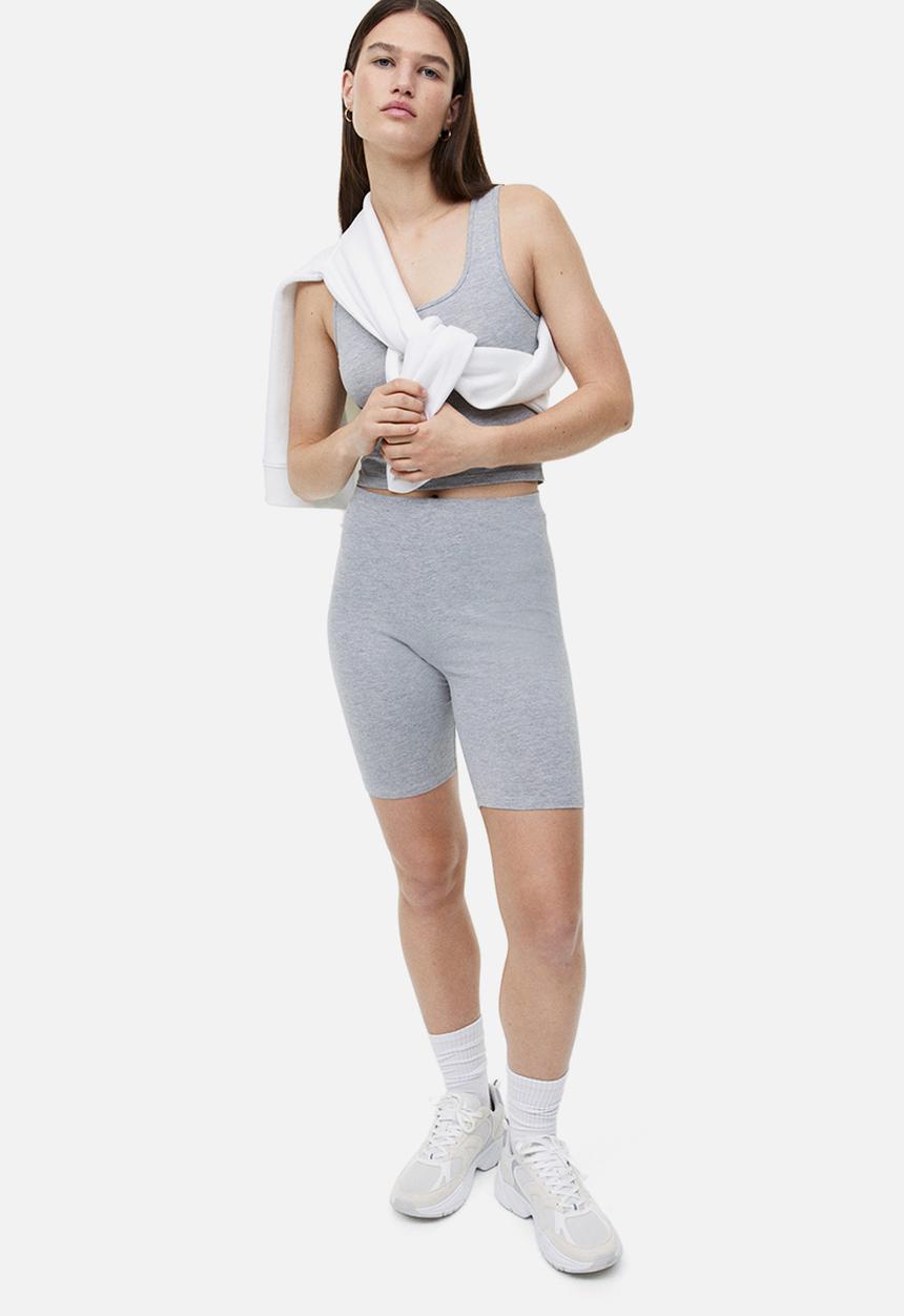 H&M - Cycling shorts - light grey marl