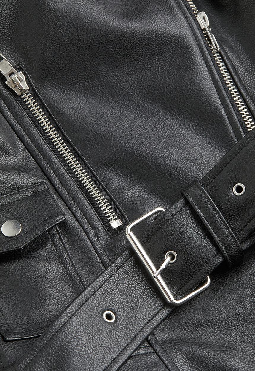 H&M - Biker jacket - black