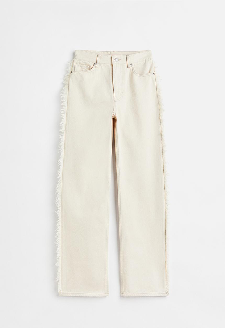 H&M - Straight regular jeans - cream