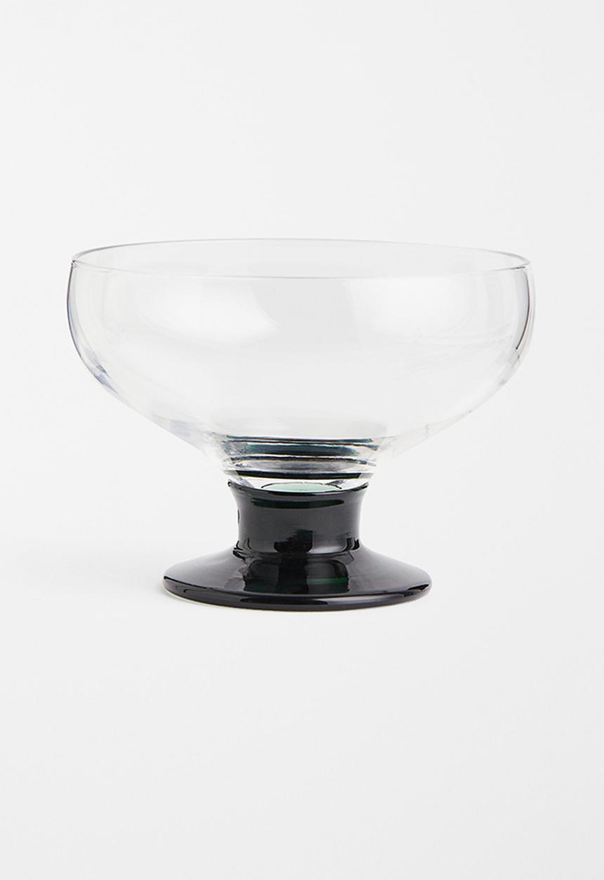 H&M - Small glass bowl - dark green