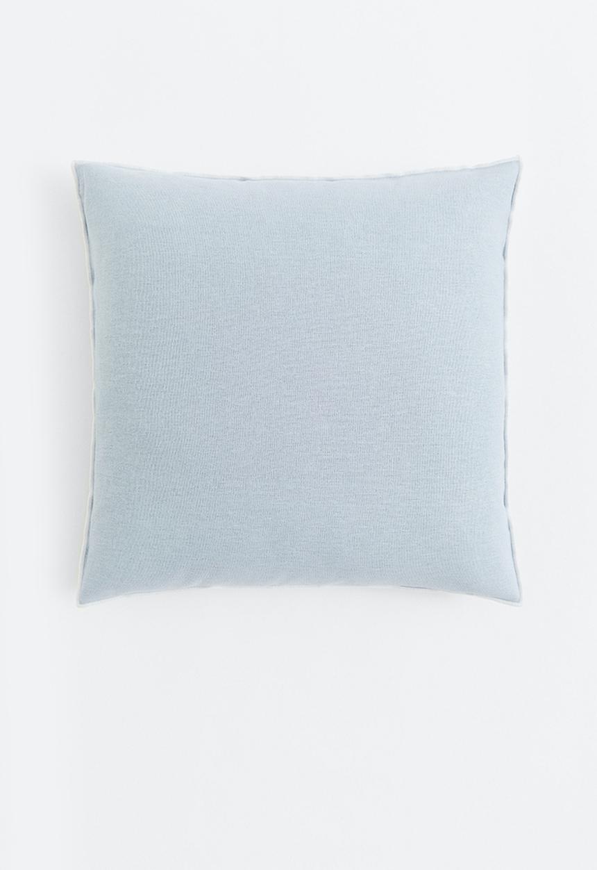 H&M - Linen-blend cushion cover - light blue