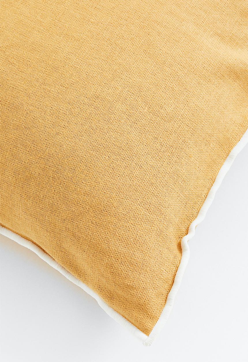 H&M - Linen-blend cushion cover - yellow