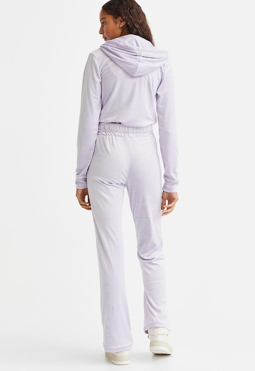 H&M - Velour trousers - light purple