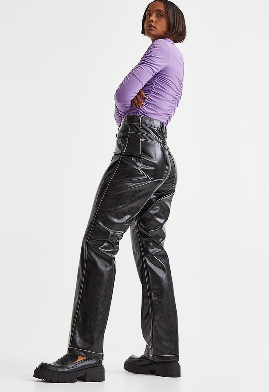 H&M - Straight trousers - black