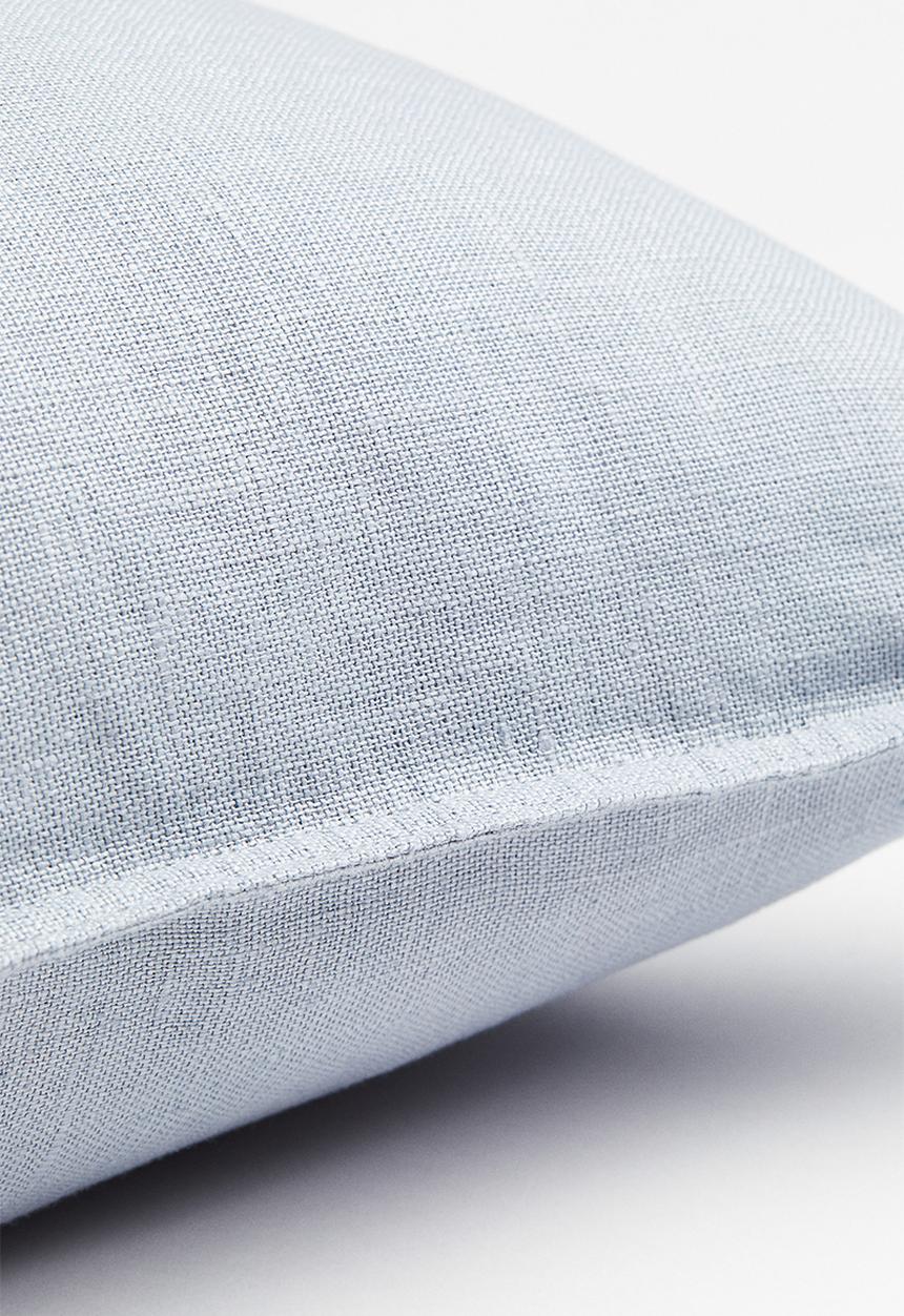 H&M - Washed linen cushion cover - light blue