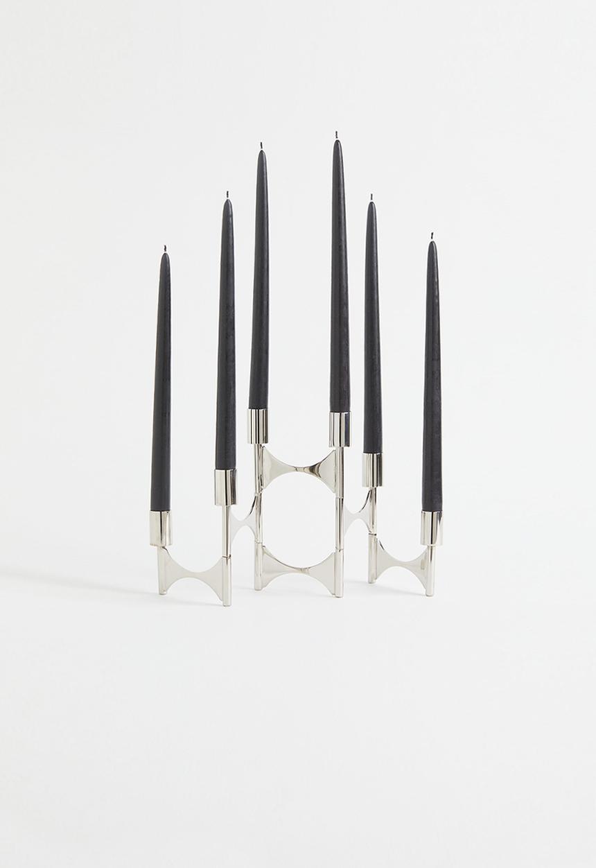 H&M - 2-pack tapered candles - black