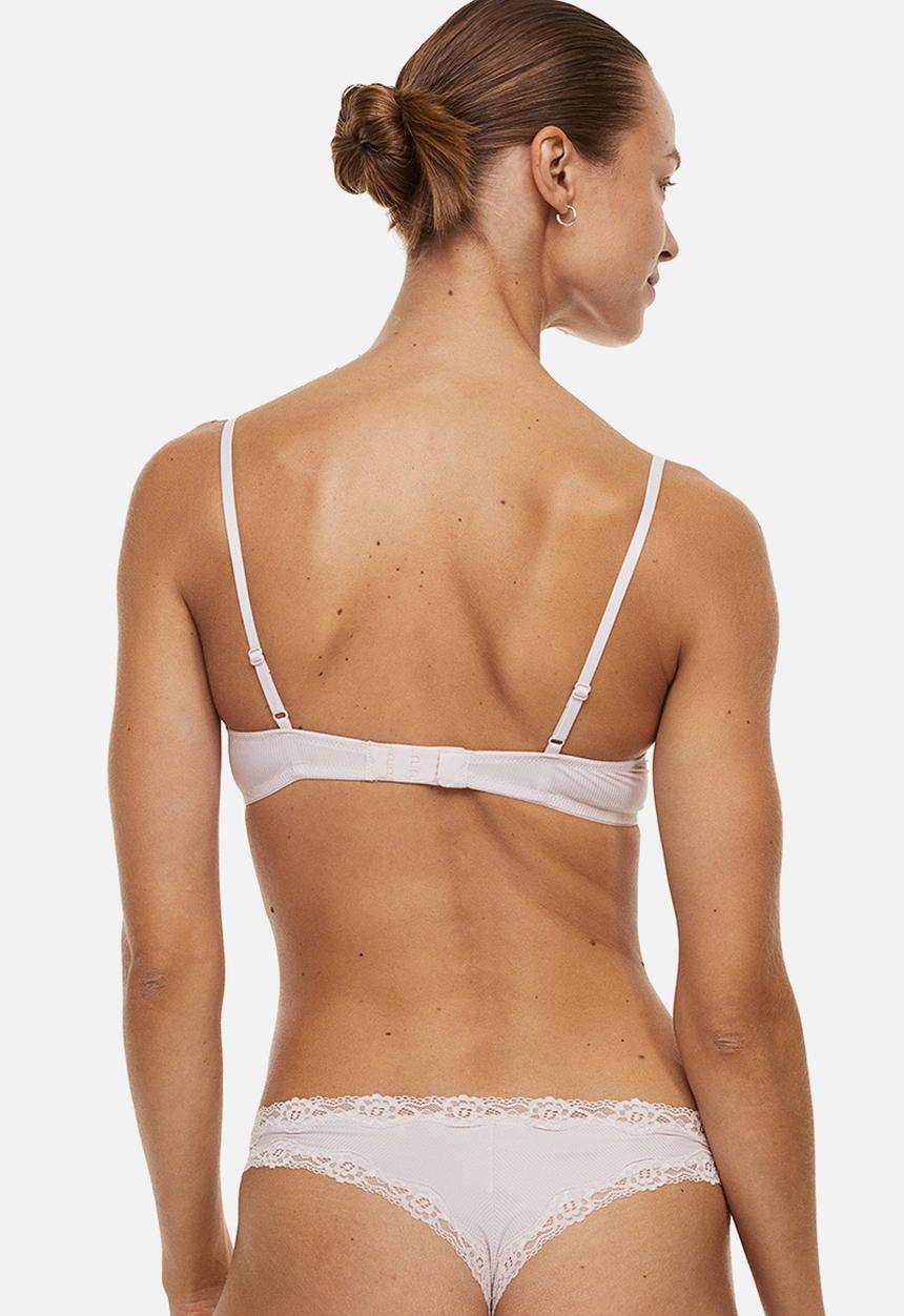 H&M - 3-pack brazilian briefs - light pink/light beige
