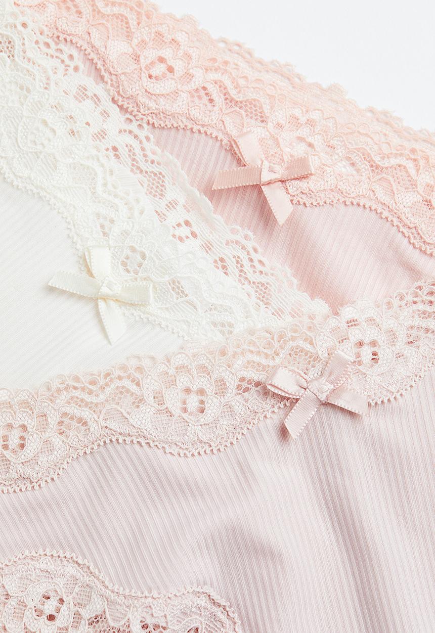 H&M - 3-pack brazilian briefs - light pink/light beige