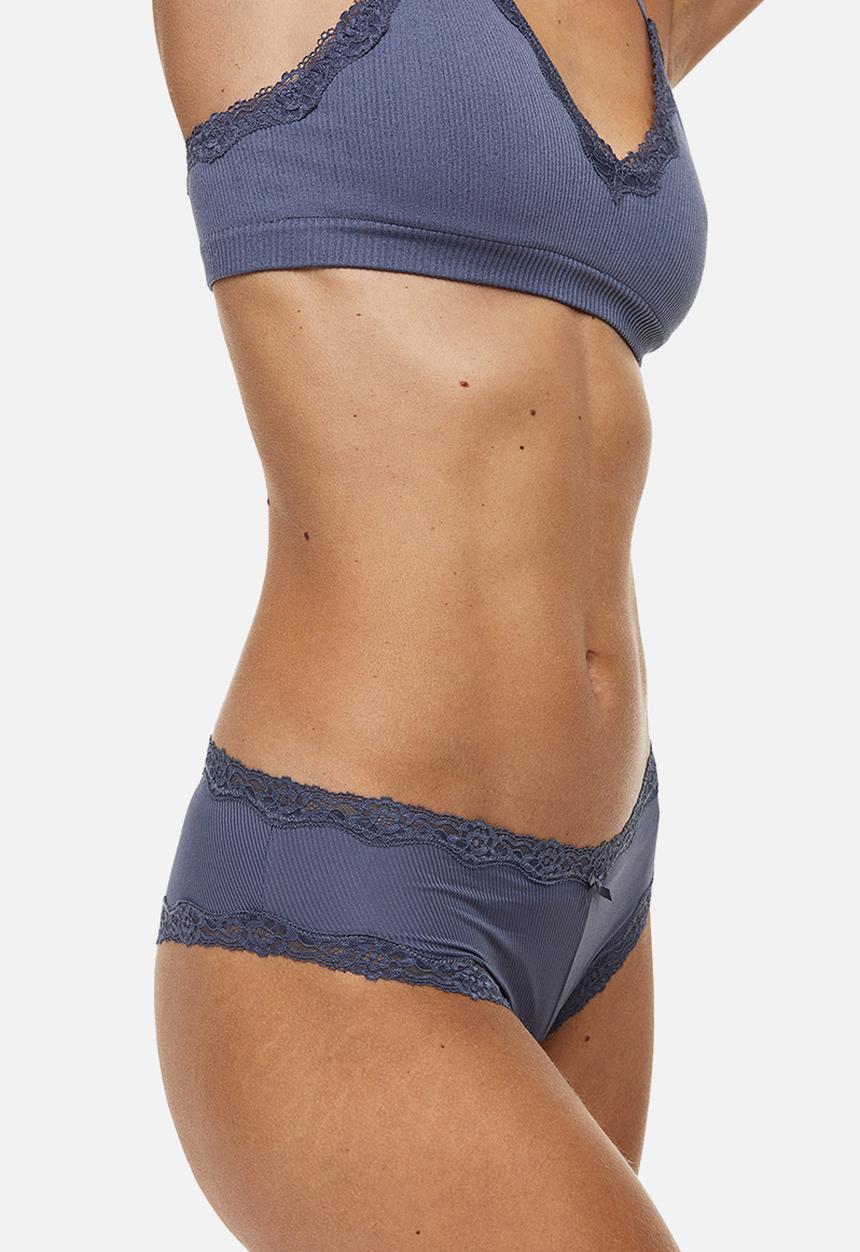 H&M - 3-pack hipster briefs - black,blue