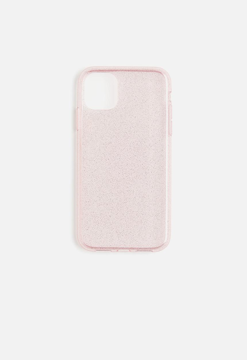 H&M - Glittery iphone case - light pink