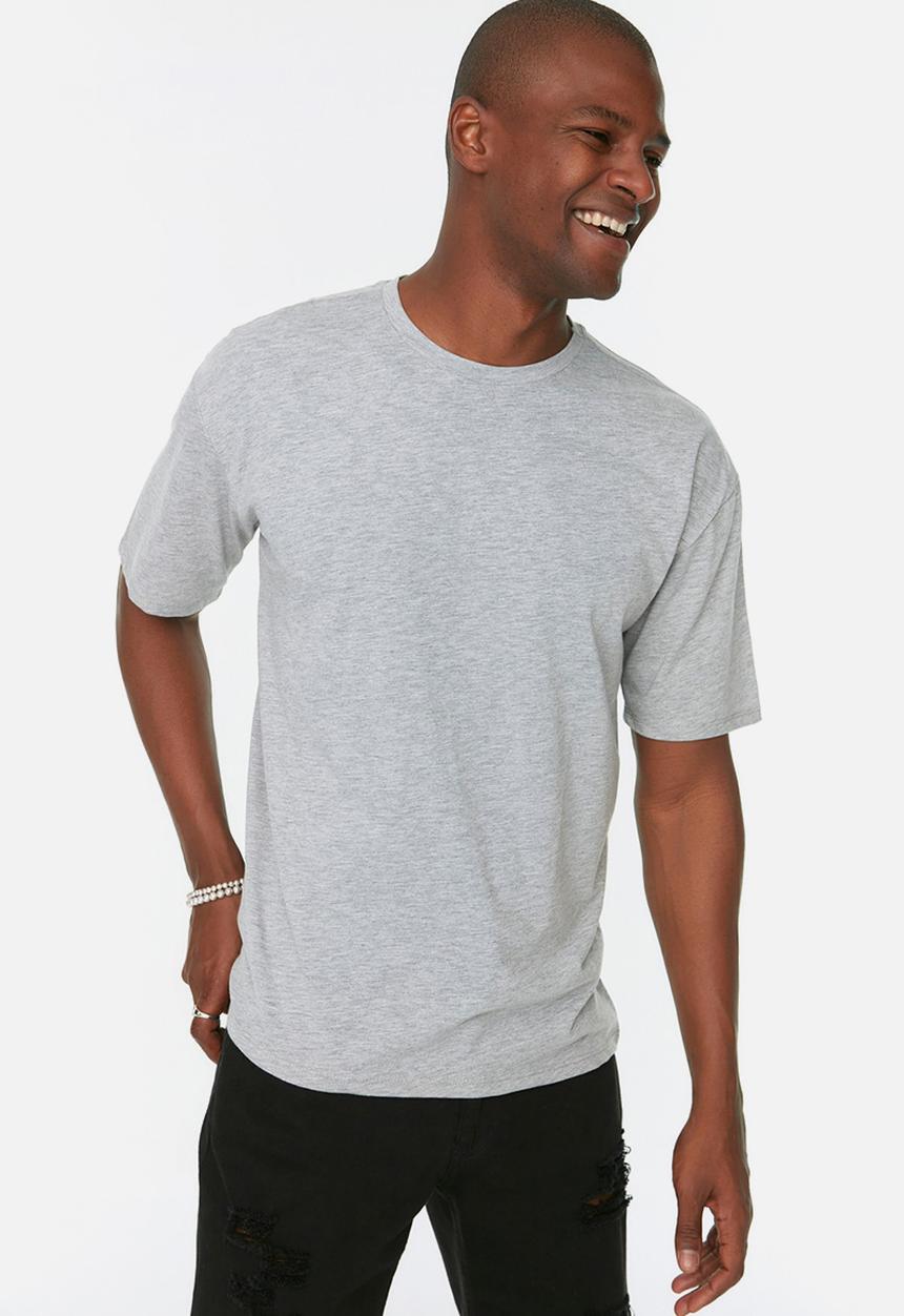 Trendyol - Out of comfort zone T-shirt - grey